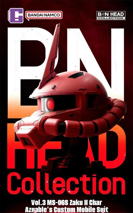 Bandai 6974913232855 BN HEAD COLLECTION VOL.3 MS-06S ZAKU II