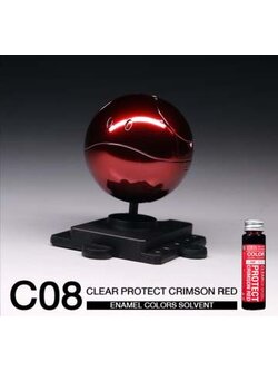 8858878000088 (raditz) C08 Clear Protect Crimson Red 35ml. (enamel)