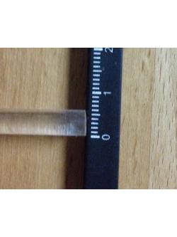 (เหลือ1ชิ้น ทักแชทก่อนโอน) clear plastic tube ท่อใส ตัน 6 mm.ยาว 25ซม.