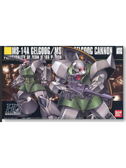 Bandai hg1/144 076 gelgoog/gelgoog cannon ms-14a/ms-14c 4573102603975
