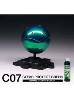 8858878000078 (raditz) C07 Clear Protect Green 35ml. (enamel)
