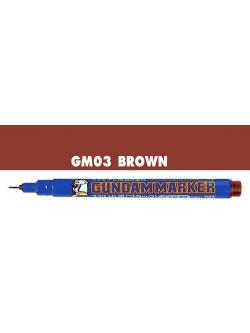4973028506891 gm03 gundam marker brown ( หัวเข็ม สีน้ำตาล )