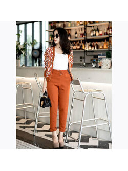 kudapy set เสื้อ+กางเกงสีครีม/ดำ/น้ำตาล/เทา ไหมพรม เสื้อคลุมลายเสือ มาพร้อมกางเกง งานไหมพรม