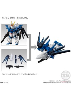 bandai candy toy 6095863515 ได้ 2 กล่อง 1.Rising Freedom+5.EX parts - mobility joint gundam vol.7