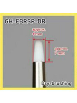 (เหลือ1ชิ้น ทักแชทก่อนโอน) (GodHand) GH-EBRSP-DR 87393 brushwork PRO dry-brushing พู่กันดรายบรัช ด้ามฟ้า ปลายกลม