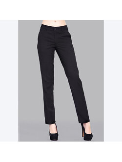 kudapy กางเกงสแล็คสีดำขายาวผู้หญิง