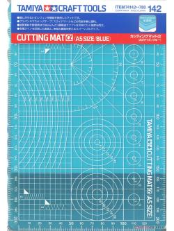 (เหลือ1ชิ้น) 74142 Cutting Mat α (A5/Blue)