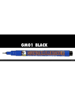 4973028506877 gm01 gundam marker black ( หัวเข็ม สีดำ )