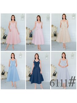 kudapy เดรสยาว แขนกุด อกโบว์ เกาหลี กระโปรงบาน มีกระเป๋าข้าง