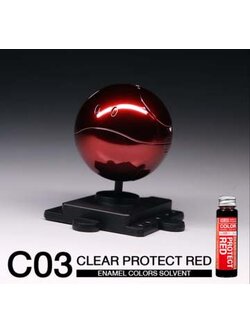 8858878000038 (raditz) C03 Clear Protect Red 35ml. (enamel)