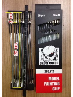 (skull) 280.212 model painting clip size M (20pcs.)