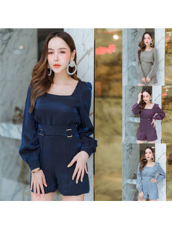 kudapy ชุดเซตขาสั้นสีเขียว/แดง/เทา ลายคือเริ่ด ผ้าเงา สวย ใส่ออกมาน่ารัก ทรงสวยค่า