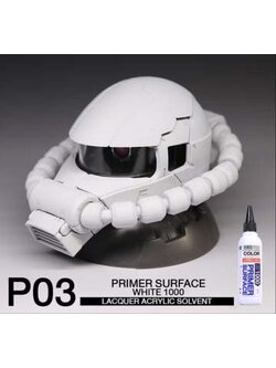 8858878800038 (raditz) P03 Surface Primer White 1000 120ml. รองพื้นสีขาว ความละเอียด1000