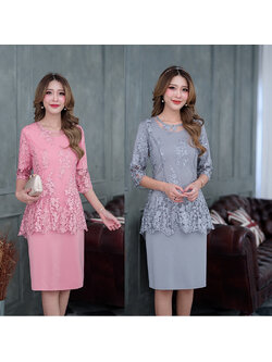 kudapy เดรสสั้นสีเทา/สีชมพู แขนสั้นผ้าพื้นเนื้อนิ่มมีน้ำหนักผ้าคัดมาเพื่อความใส่สบายเนื้อผ้ายืดหยุ่นได้ค่ะใส่ง่ายสไตล์เดรสลำลอง