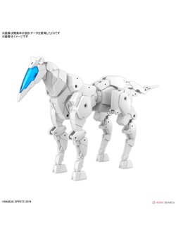Bandai 4573102674227 30MM 1/144 Extended Armament Vehicle (HORSE MECHA Ver.) [WHITE]