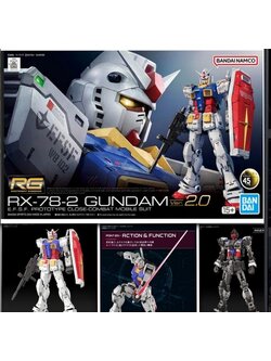 Bandai 4573102671554 RG 1/144 RX-78-2 GUNDAM Ver.2.0