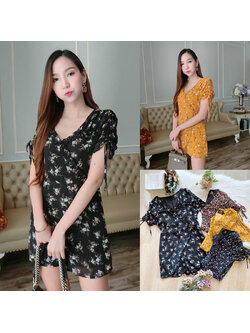 kudapy จั้มสูทขาสั้นสีเขียว ดำ กรม เหลือง เนื้อผ้าอย่างดี