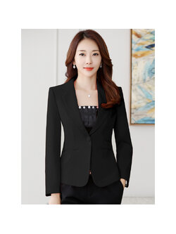 kudapy เสื้อสูท สีดำ เสื้อสูทผู้หญิง พร้อมส่ง คอปก แขนยาว คัตติ้งสวย เนื้อผ้าดีมาก