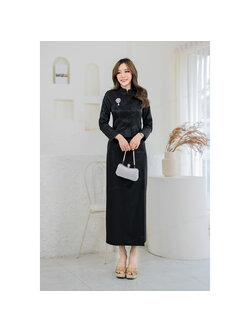 kudapy ชุดไทยจิตลดาสีดำ เสื้อ+ผ้าถุงผับทบ งานเรียบร้อยสุดๆ