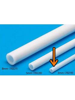 70219 plastic beams 3mm. Pipe (6pcs.) ยาว40cm.