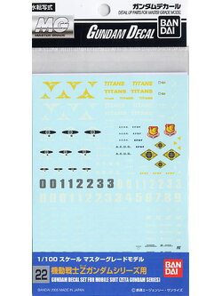 4573102611352 GUNDAM DECAL 22 MG MULTIUSE - ZETA