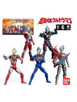 Bandai candy toy 4570117914416 CHODO ALPHA ULTRAMAN 7 SET ได้ครบ 6 แบบ