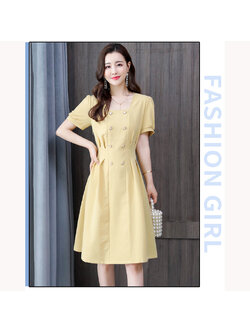 kudapyเดรสสั้นสีเหลือง