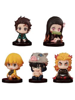 4549660547372 gasha demon slayer: kimetsu no yaiba! Suwarasetai 1 (set of 5)