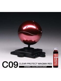 (raditz) C09 Clear Protect Magma Red 35ml. (enamel)