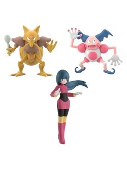 4549660820802 POKEMON SCALE WORLD Kanto edition "Sabrina & Kadabra & Mr. Mime" 1/20 Figure สำเนา