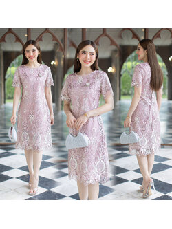 kudapy เดรสสั้นสีชมพู ออกงานสุดหรู ด้านหลังเป็นซิปซ่อน มีซับในทั้งชุด เนื้อผ้าอย่างดี