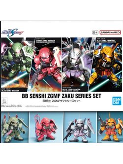 Bandai 4573102674548 BB SENSHI ZGMF ZAKU SERIES SET
