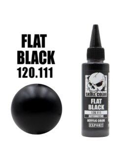 skull 120.111 flat black 60ml.