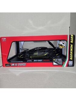 รถเหล็ก 6970266024420 DC24303 1:24 Lamborghini Aventador SVJ 63 สีดำ