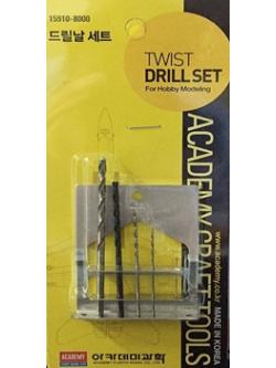 15910 twist drill set (academy) เซตไส้สว่าน 0.5, 1.0, 1.5, 2.5, 3.0 mm.