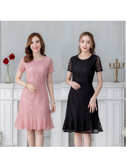 kudapy เดรสสั้นสีดำ ลูกไม้ลายสวย เนื้อผ้าอย่างดี มาในทรงคลาสสิคที่ใส่ได้ตลอด