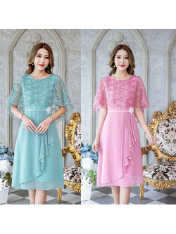 kudapy เดรสสสั้นสีเขียวมิ้น/สีชมพูกลีบบัว ไตล์คลุมไหล่สวยหรูหรามากๆ งานมีดีเทลสวยๆเพิ่มเติมตกแต่งหลายจุดค่ะ เริ่มจากผ้าลุกไม้เงาเนื้อสวยลายสามมิติ