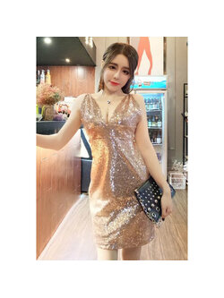 kudapyเดรสสั้นสีทอง ออกงานปักเลื่อมทั้งตัวสุดวิ๊งค์ หรูสุดแซ่บ