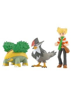 Preorderเข้า 12/2025-1/2026 รบกวนสั่งแยกกับสินค้ารายการอื่นครับ Bandai 4570117926945 POKEMON SCALE WORLD SINNOH REGION JUN & GROTLE & STARAPTOR W/O GUM
