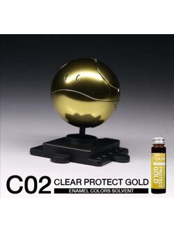 8858878000028 (raditz) C02 Clear Protect Gold 35ml. (enamel)