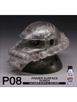 8858878800088 (raditz) P08 Surface Primer Rubber 60ml. รองพื้นสำหรับชิ้นยืดหยุ่น สีใส