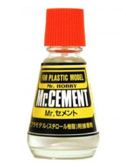 mc-124 Cement ฝาส้ม ขวดกรวย 23 ml.