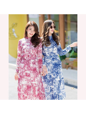 kudapy ชุดเซตดิออสีแดง/สีกรม ผ้าเนื้อดี ตัวเสื้อแต่งคอกลม มาพร้อมกระดุมด้านหน้าเปิดได้ทุกเม็ดนะค้า