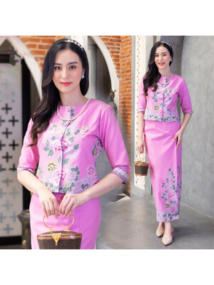 kudapyชุดเซ็ทเนื้อผ้า ผ้าคอตตอนพิมพ์ลายสีสดใส ลายสวย ผ้าไม่บางใส ไม่เห็นชั้นใน สีไม่ตก ผ้าไม่ยืดไม่หด อัดกาวทั้งชุด ผ้าปาเต๊ะ