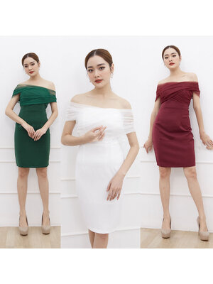 kudapy เดรสสั้นสี: แดง ขาว เขียว ที่สุดของลุคออกงาน สวย แพง เลอค่าที่สุด