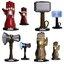 4904790885723 Avengers Endgame Light Up Gear (set of 4)
