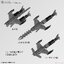 Bandai 30MM 1/144 EXTENDED ARMAMENT VEHICLE (ATTACK SUBMARINE VER.)[LIGHT GRAY] 4573102607355