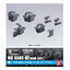 Bandai 4573102628657 BUILDERS PARTS HD 1/144 MS HAND SET (ZEON) DARK GRAY