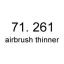 8429551712613 vallejo 71. 261 airbrush thinner 18 ml.