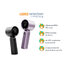 EZhome 8859616004023 Super Power Handheld Fan Midnight Black gadgets